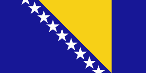 Landesflagge Bosniens