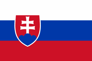 Flagge des größten slowakisch sprechenden Landes